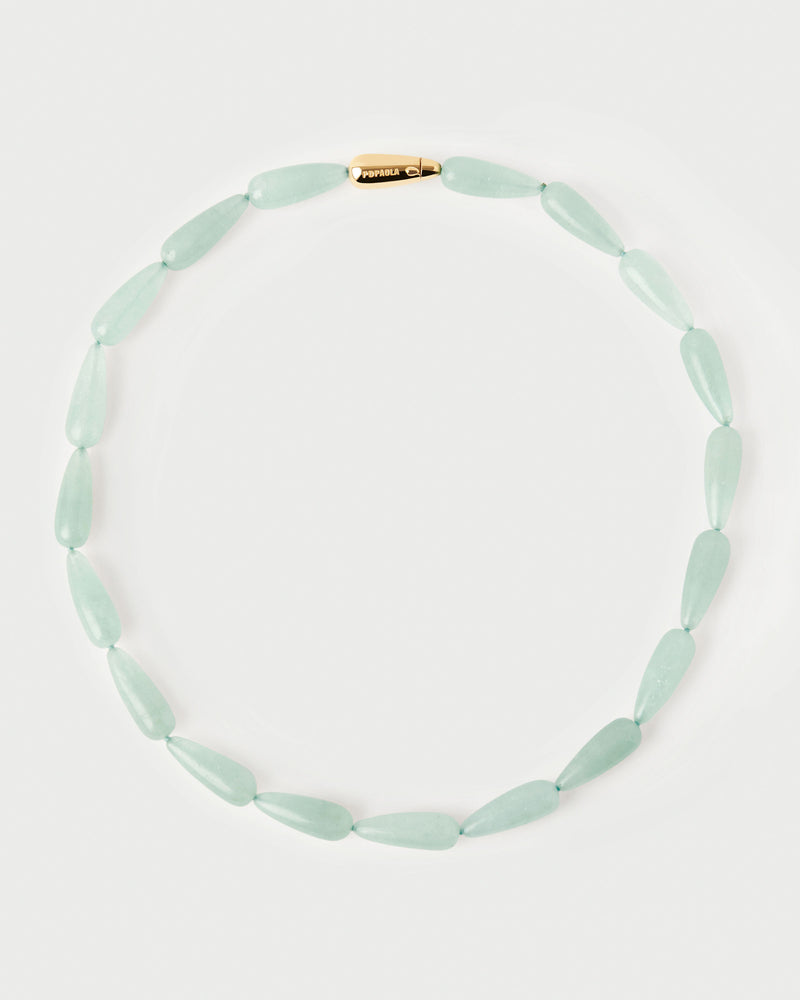 Green aventurine Drop necklace - 
  
    Sterling Silver / 18K Gold plating
  
