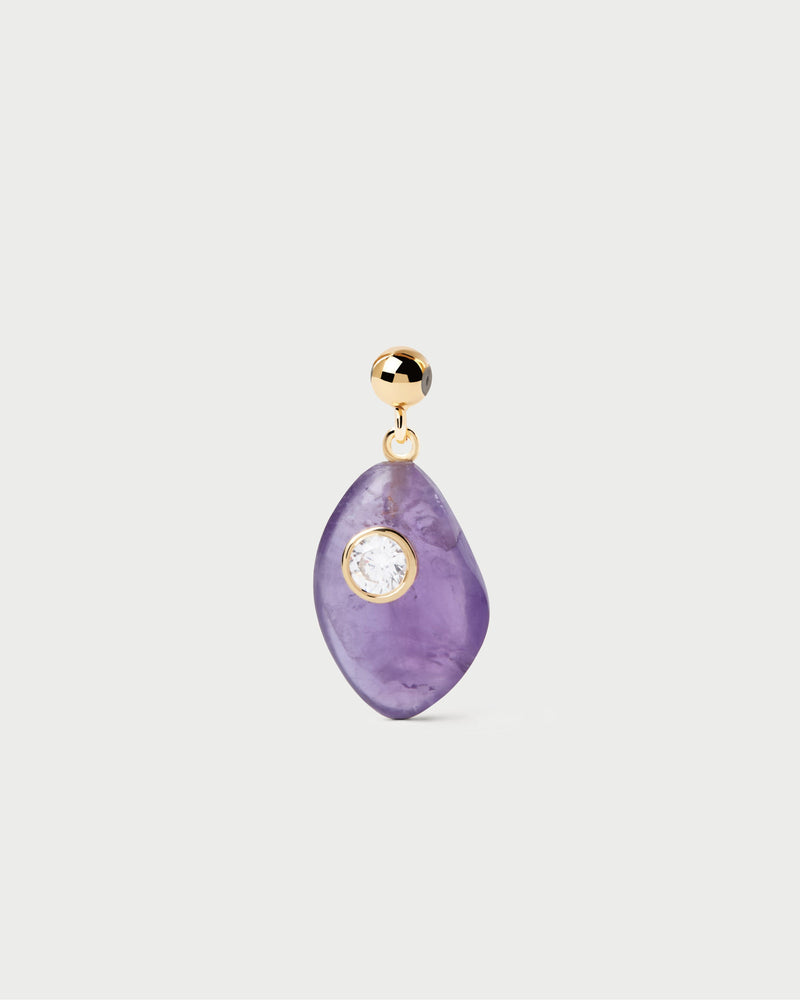 Balance Amethyst charm - 
  
    Sterling Silver / 18K Gold plating
  
