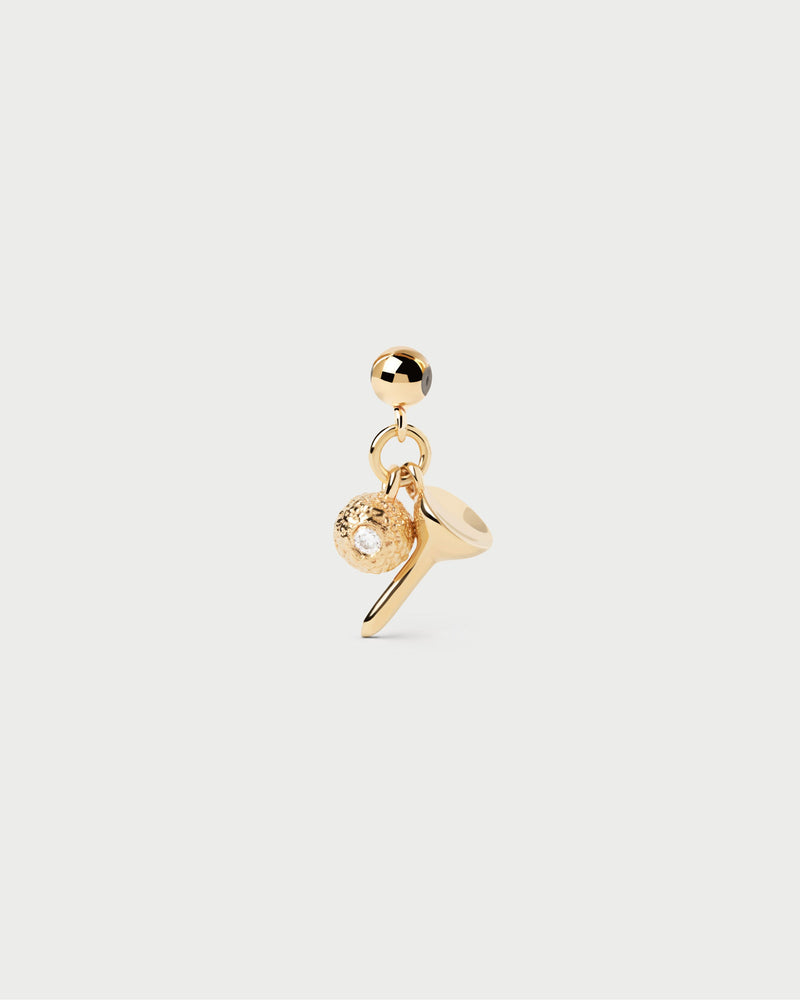 Golf charm - 
  
    Sterling Silver / 18K Gold plating
  
