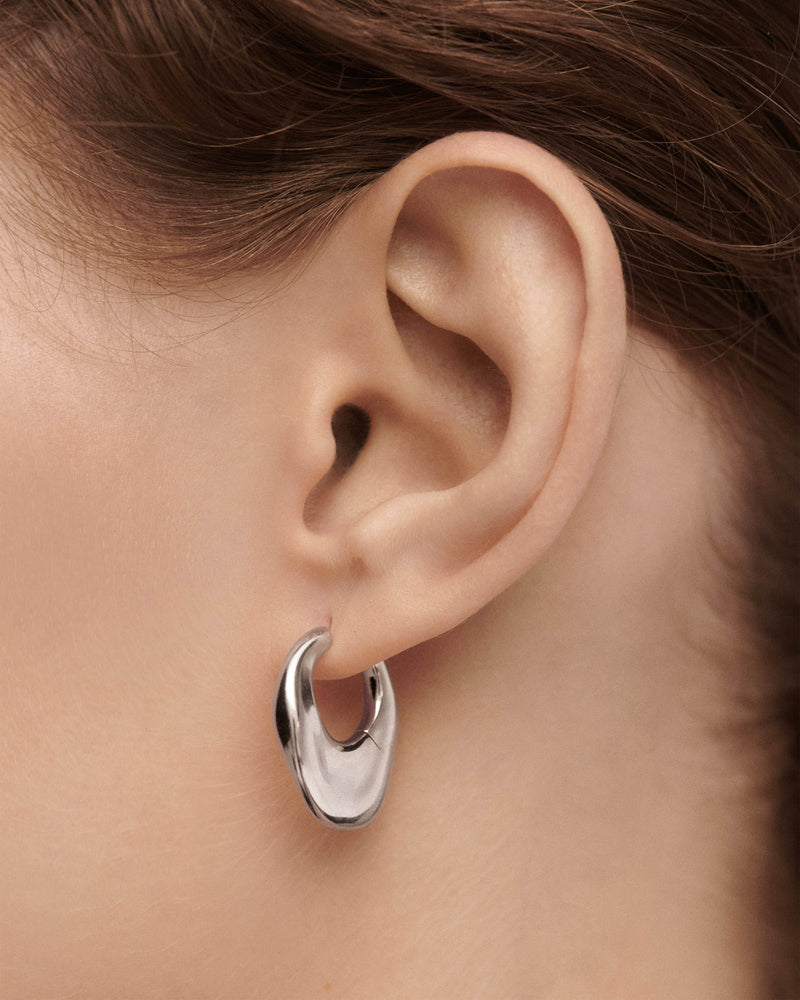 Volcano silver hoops - 
  
    Sterling Silver
  
