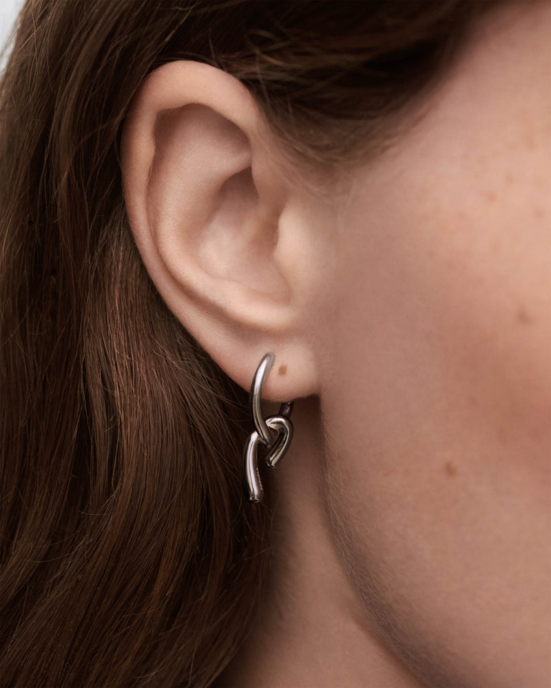 Mini Twist silver hoops - 
  
    Sterling Silver
  
