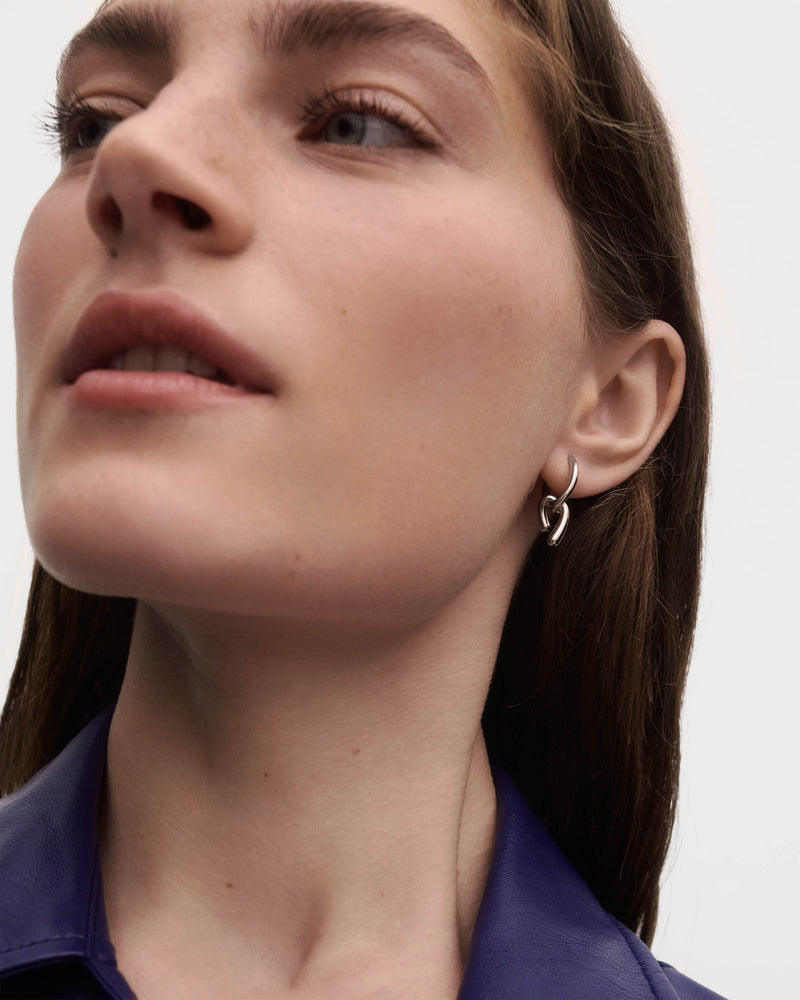 Mini Twist silver hoops - 
  
    Sterling Silver
  
