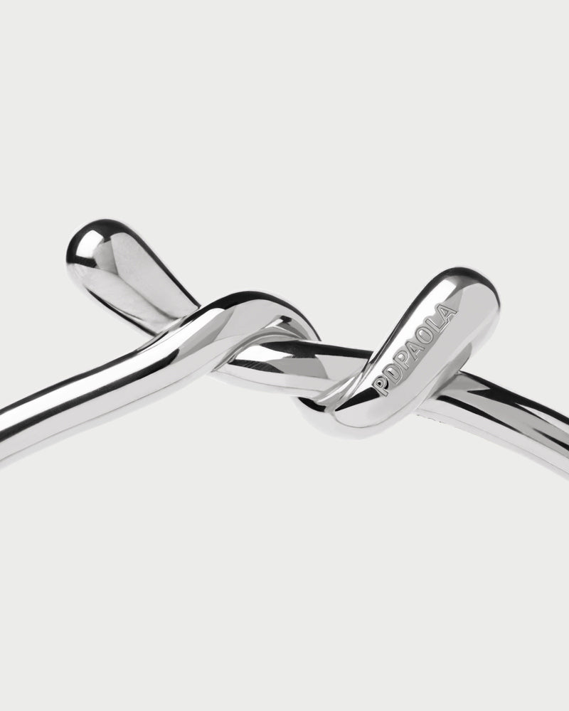 Twist silver bangle - 
  
    Sterling Silver
  
