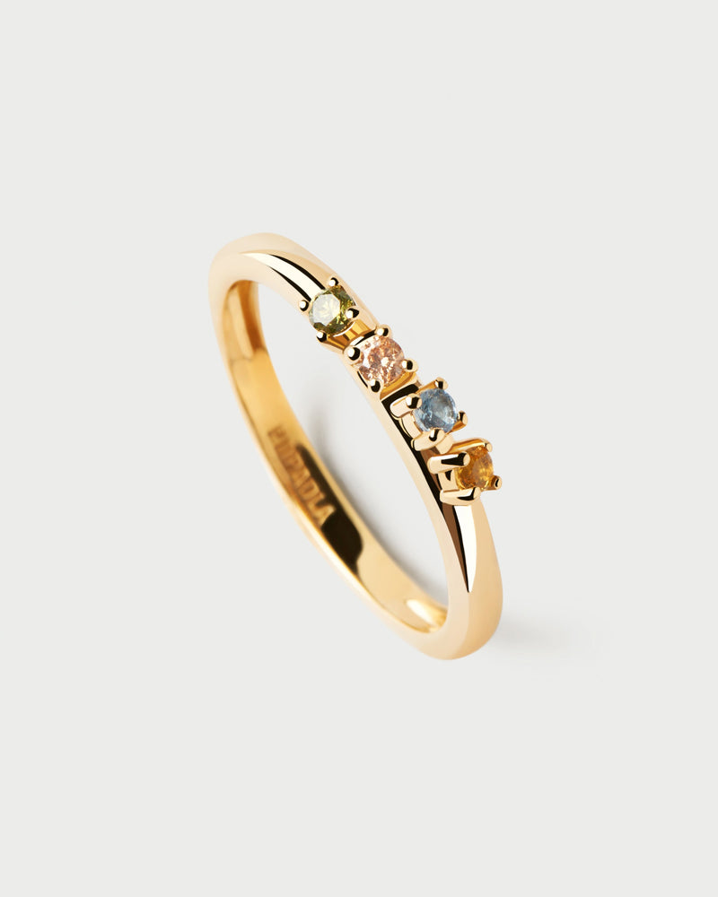 Rainbow Wing ring - 
  
    Sterling Silver / 18K Gold plating
  
