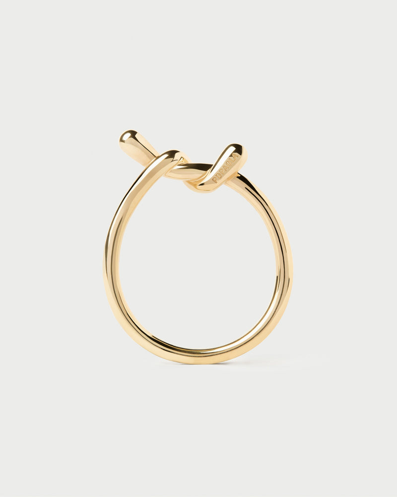 Twist ring - 
  
    Sterling Silver / 18K Gold plating
  
