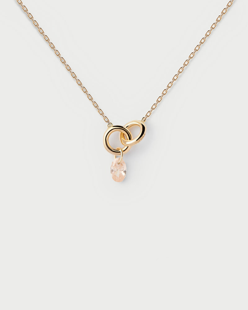 Peach Lily necklace - 
  
    Sterling Silver / 18K Gold plating
  
