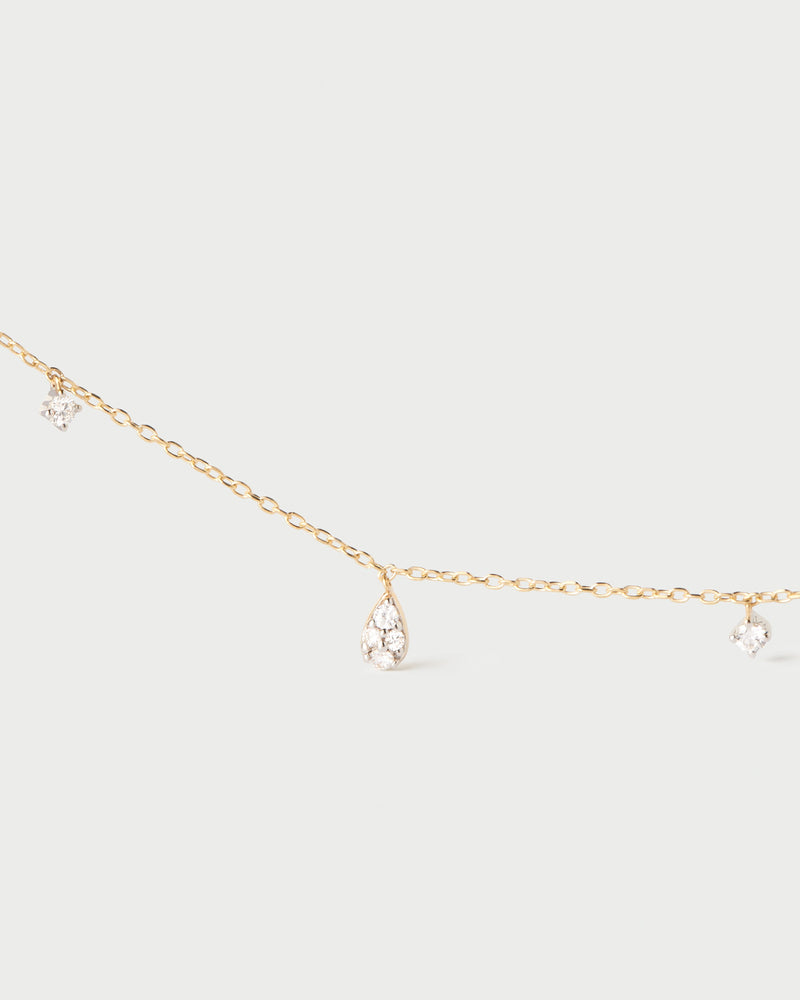 Diamonds and gold Sandy necklace - 
  
    18K Gold
  
