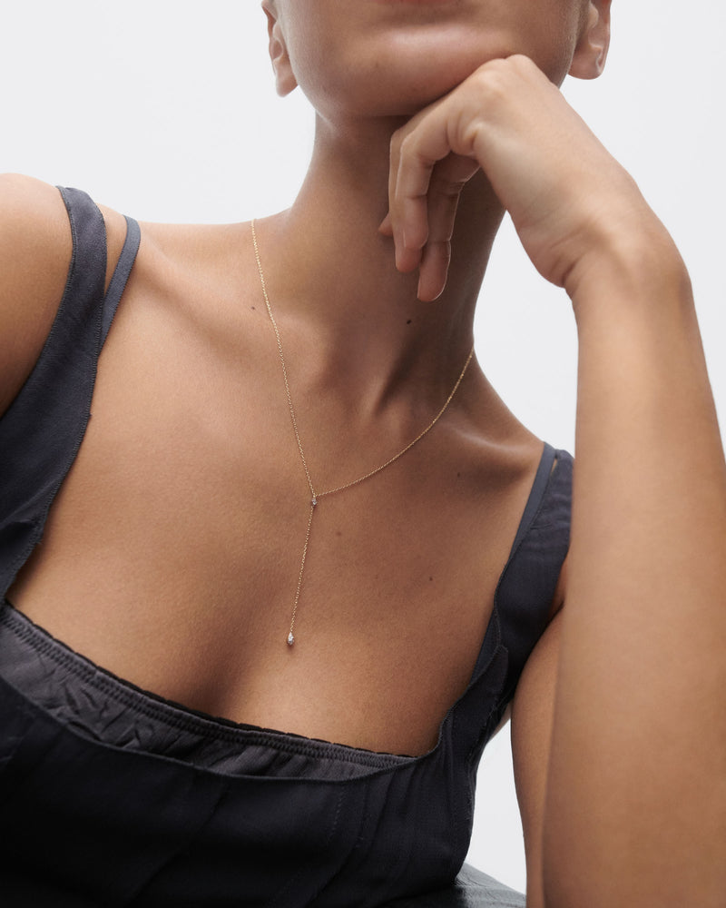 Diamonds and gold Lagoon necklace - 
  
    18K Gold
  
