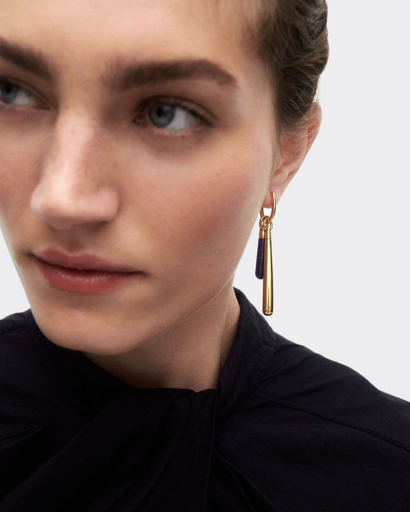 Sodalite large Drop pendant - 
  
    Sterling Silver / 18K Gold plating
  
