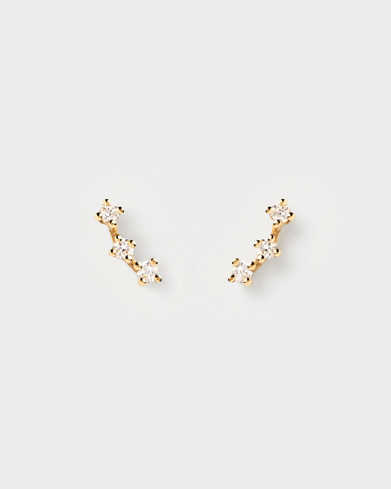 Diamonds and gold Brooklyn Single Earring - 
  
    18K Gold
  
