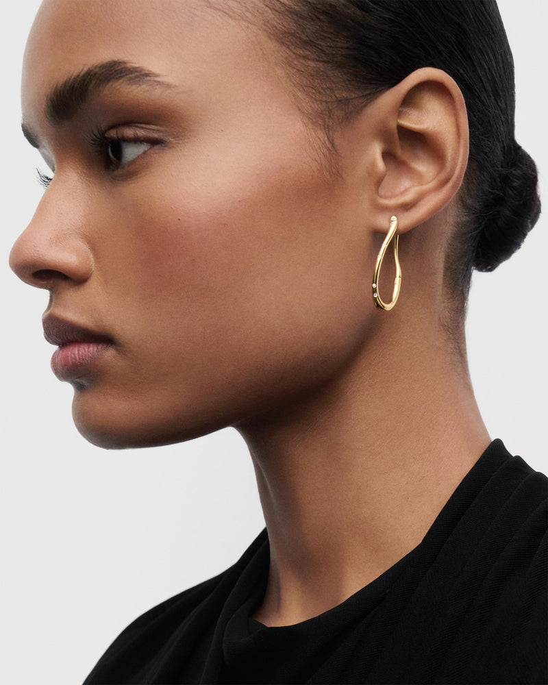 Air hoops - 
  
    Sterling Silver / 18K Gold plating
  
