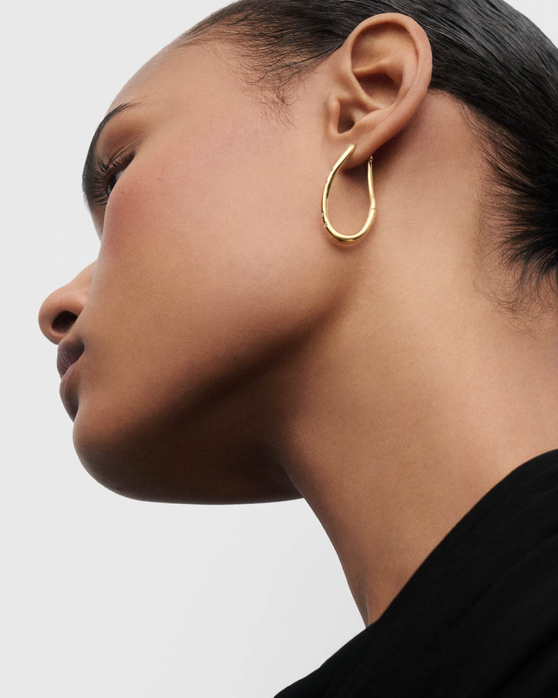 Air hoops - 
  
    Sterling Silver / 18K Gold plating
  
