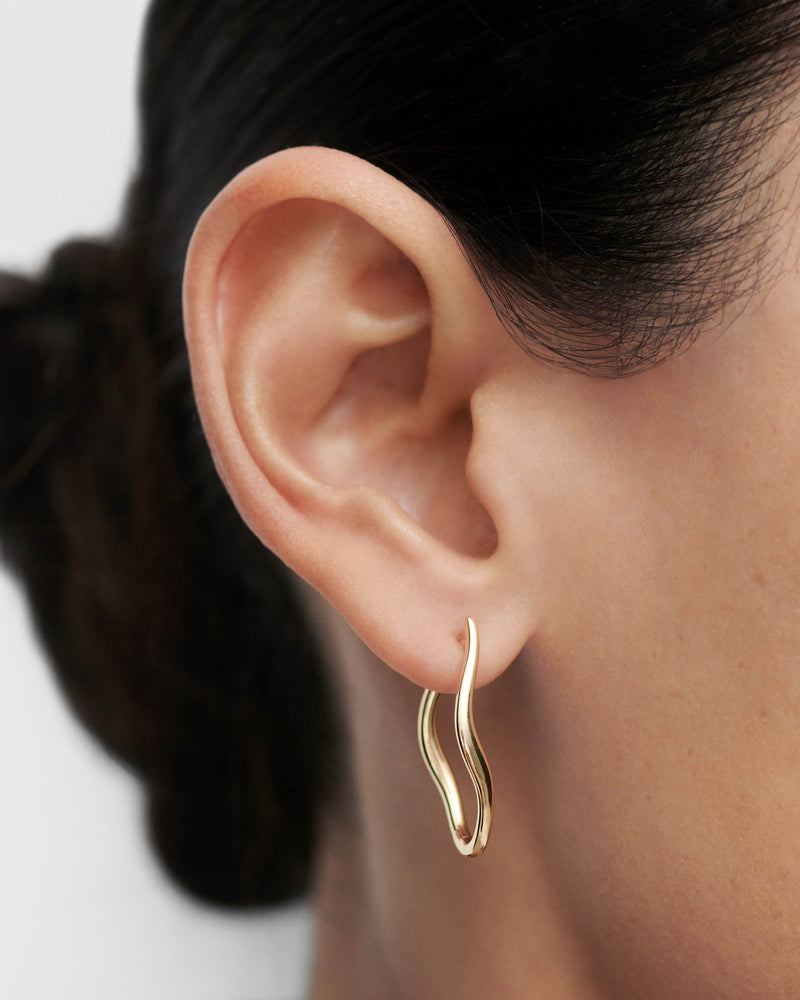 Gold Selene hoops - 
  
    18K Gold
  
