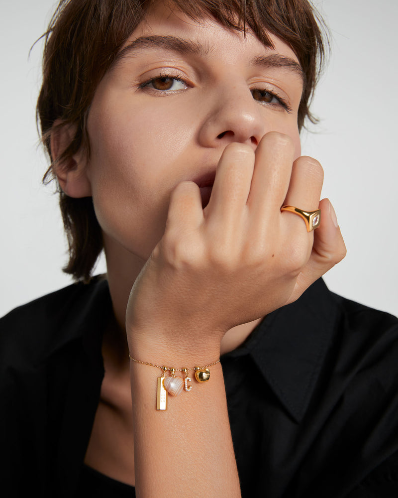 Apple Charm - 
  
    Sterling Silver / 18K Gold plating
  
