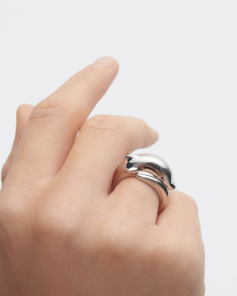 Dolphin silver ring - 
  
    Sterling Silver
  
