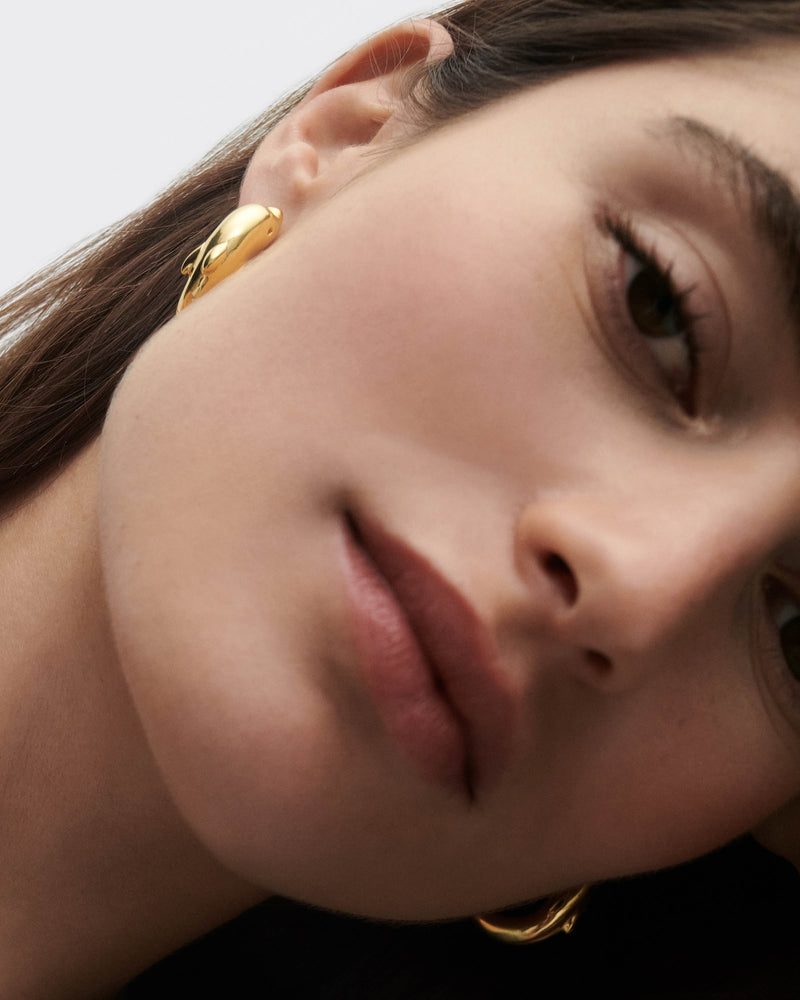 Dolphin hoops - 
  
    Sterling Silver / 18K Gold plating
  
