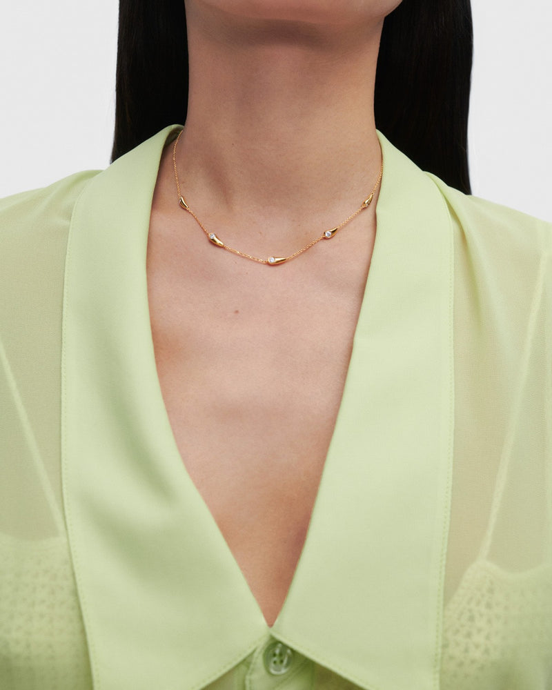 Becca necklace - 
  
    Sterling Silver / 18K Gold plating
  
