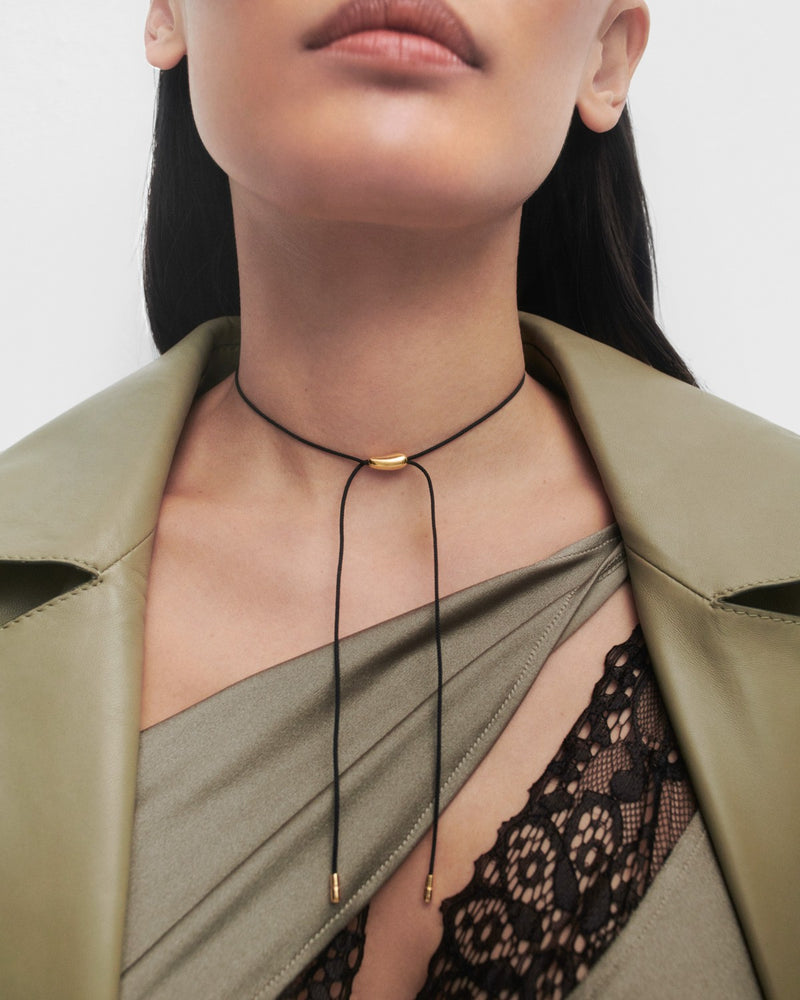 Oslo cord necklace - 
  
    Sterling Silver / 18K Gold plating
  
