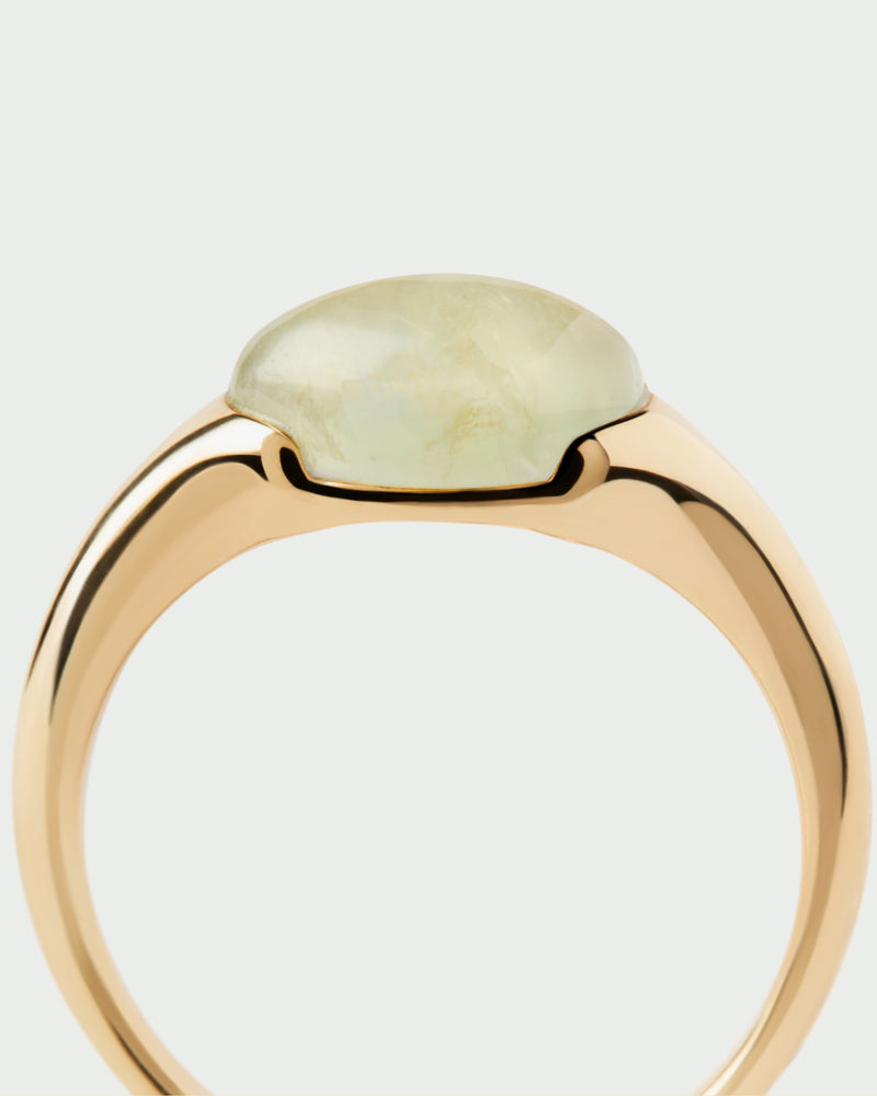 Prehnite Bay ring - 
  
    Sterling Silver / 18K Gold plating
  
