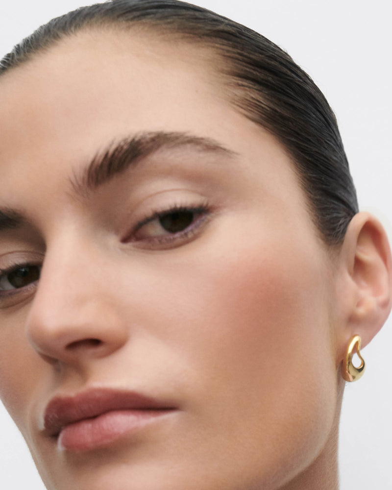 Tempo hoops - 
  
    Sterling Silver / 18K Gold plating
  
