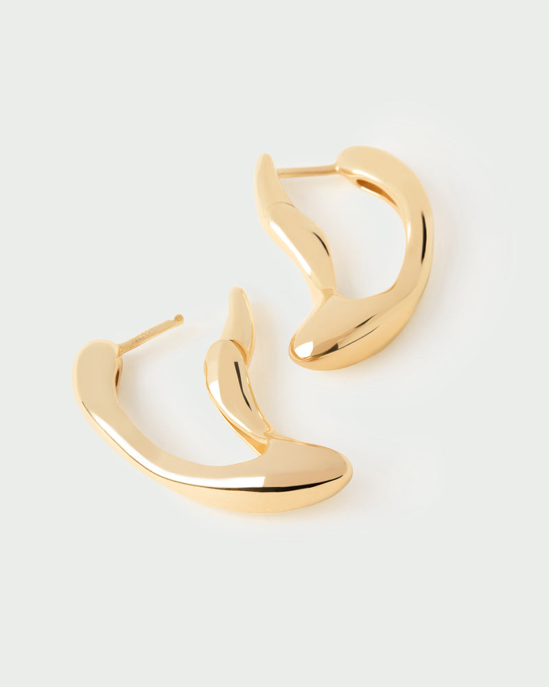 Sense hoops - 
  
    Sterling Silver / 18K Gold plating
  
