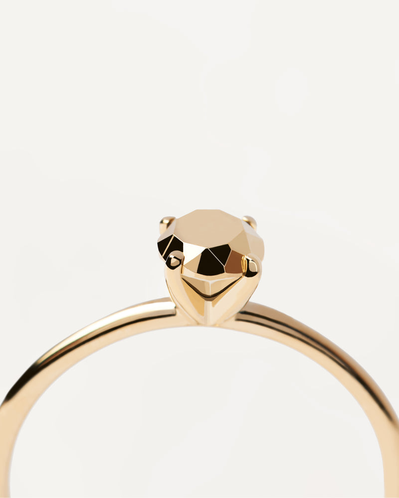 Golden Gem Ring - 
  
    Sterling Silver / 18K Gold plating
  
