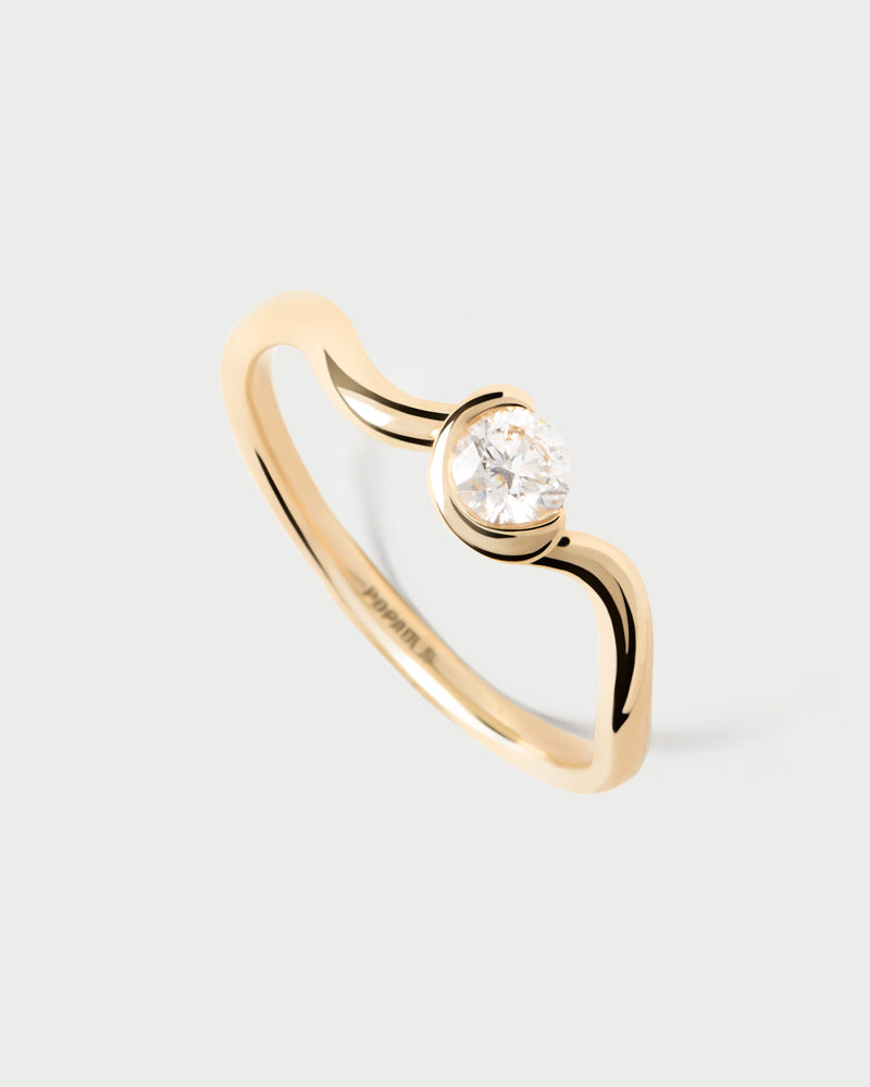 Diamonds and gold Delia ring - 
  
    18K Gold
  
