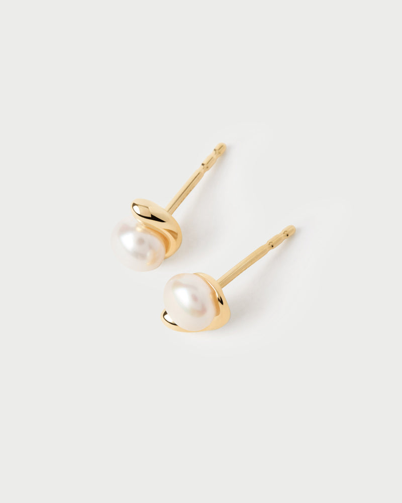 La Perla Mini stud earrings - 
  
    Sterling Silver / 18K Gold plating
  
