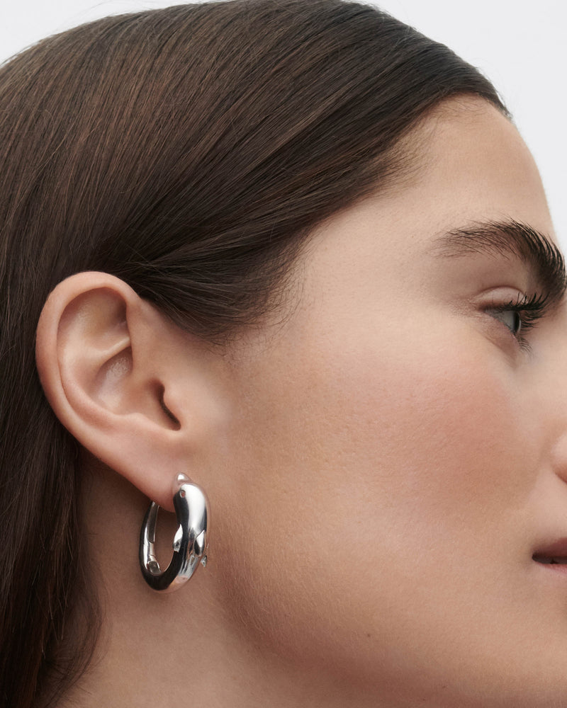 Dolphin silver hoops - 
  
    Sterling Silver
  
