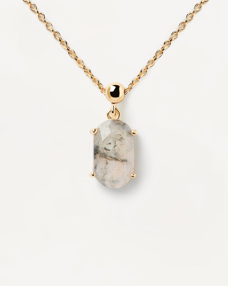 Labradorite Strength Charm - 
  
    Sterling Silver / 18K Gold plating
  
