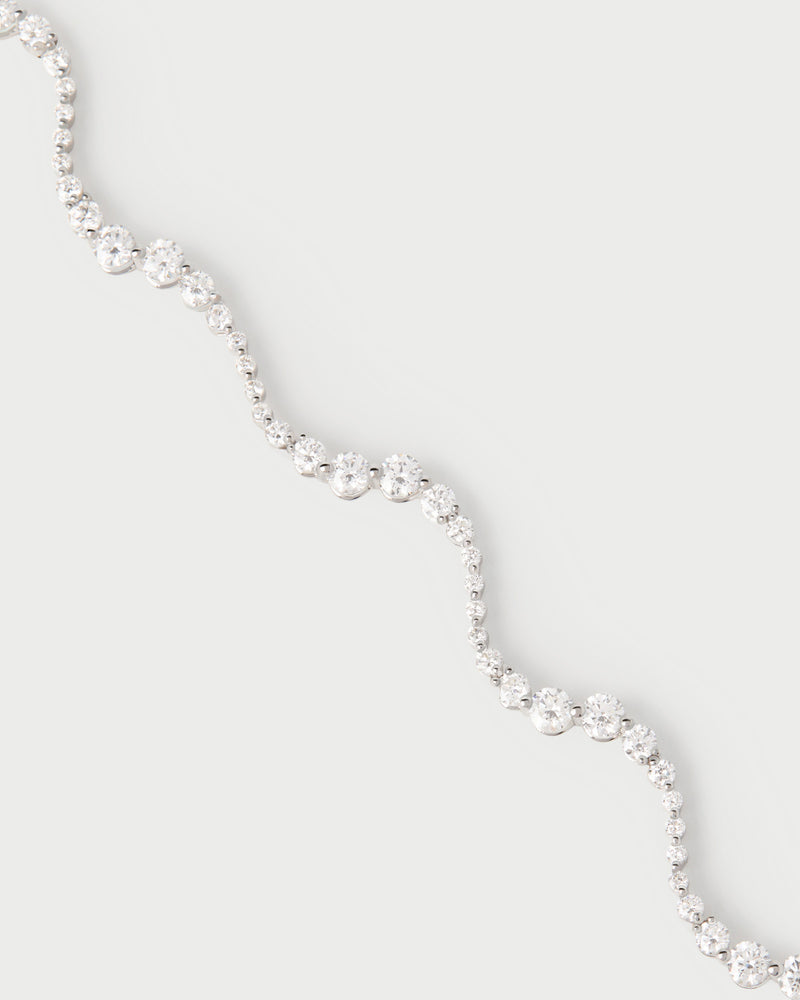 Diamonds and white gold Venus choker necklace - 
  
    18K White gold / Rhodium silver plating
  
