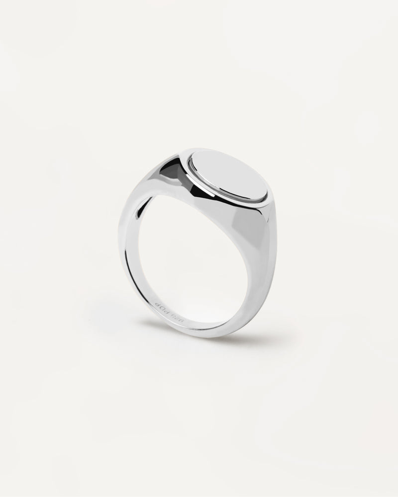 Stamp Silver Ring - 
  
    Sterling Silver
  
