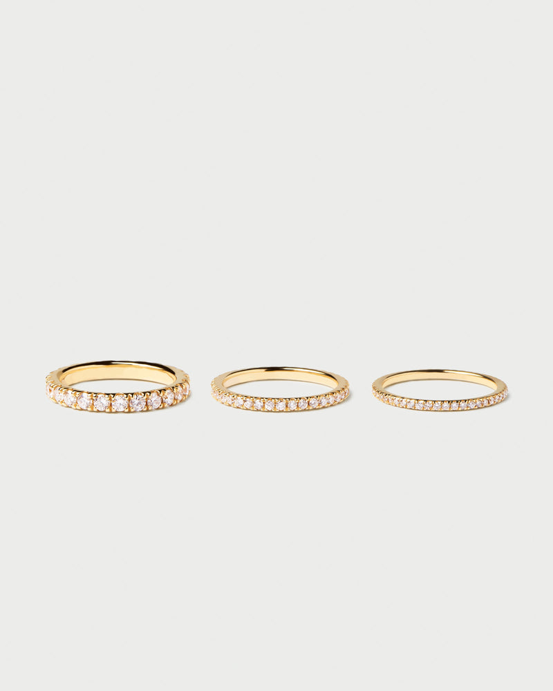 Diamonds and gold Eternity Mini Ring - 
  
    18K Gold
  
