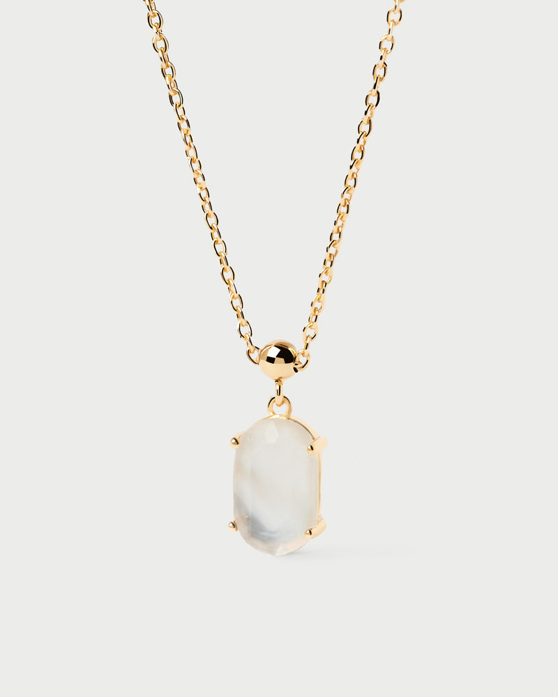 Mother Of Pearl Intuition Charm - 
  
    Sterling Silver / 18K Gold plating
  
