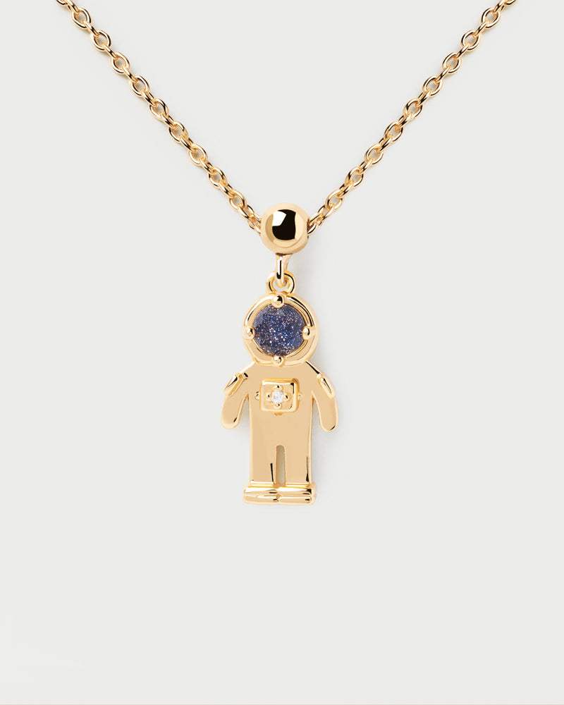 Astronaut Charm - 
  
    Sterling Silver / 18K Gold plating
  
