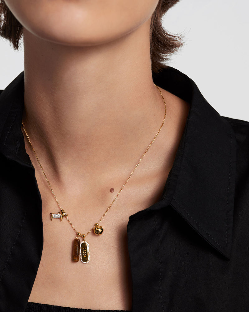 Dog Charm - 
  
    Sterling Silver / 18K Gold plating
  
