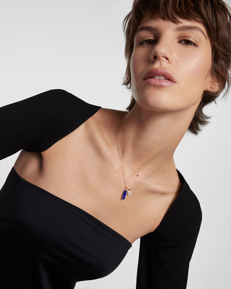 Mama Heart Charm - 
  
    Sterling Silver / 18K Gold plating
  
