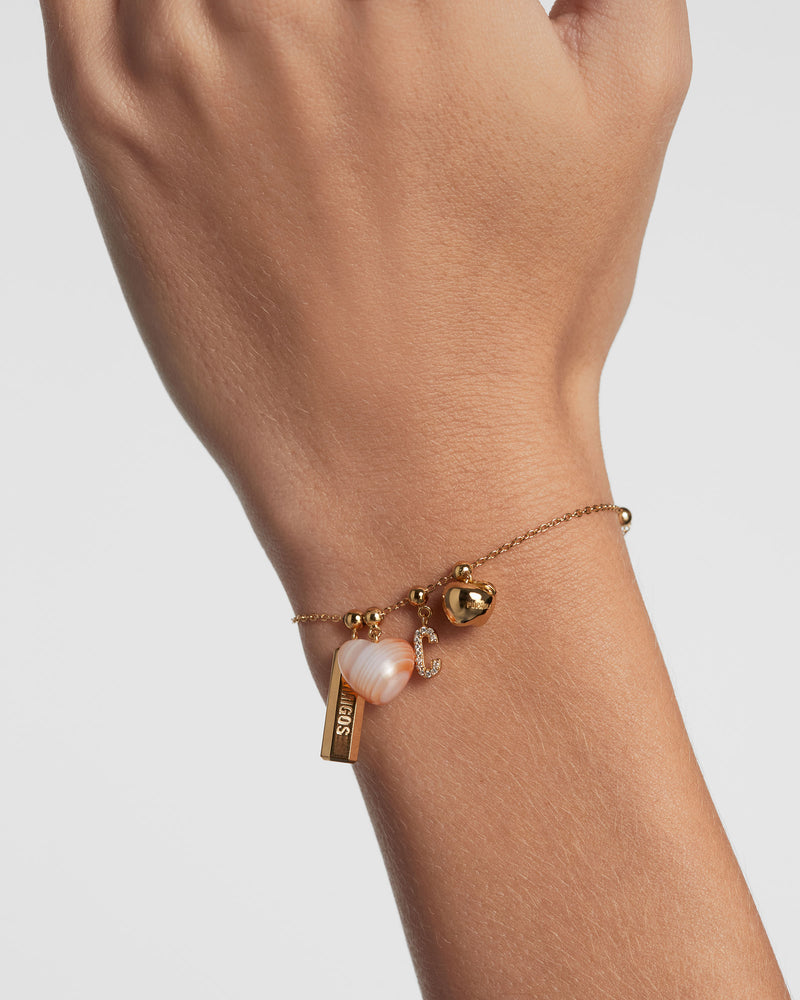 Letter V Charm - 
  
    Sterling Silver / 18K Gold plating
  
