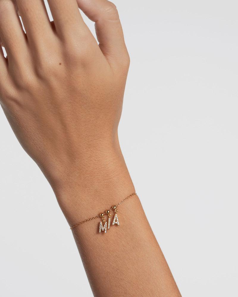 Letter A Charm - 
  
    Sterling Silver / 18K Gold plating
  
