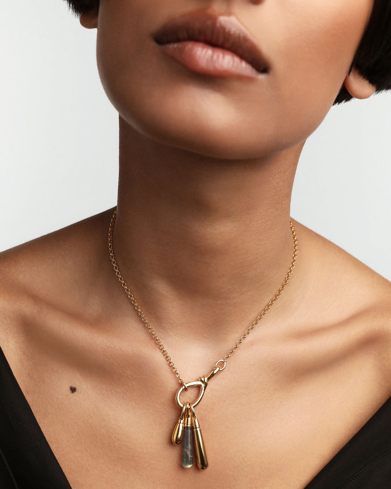 Drop Pendant - 
  
    Sterling Silver / 18K Gold plating
  
