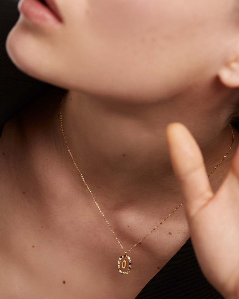 Letter O Necklace - 
  
    Sterling Silver / 18K Gold plating
  
