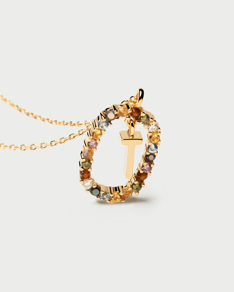 Letter T Necklace - 
  
    Sterling Silver / 18K Gold plating
  
