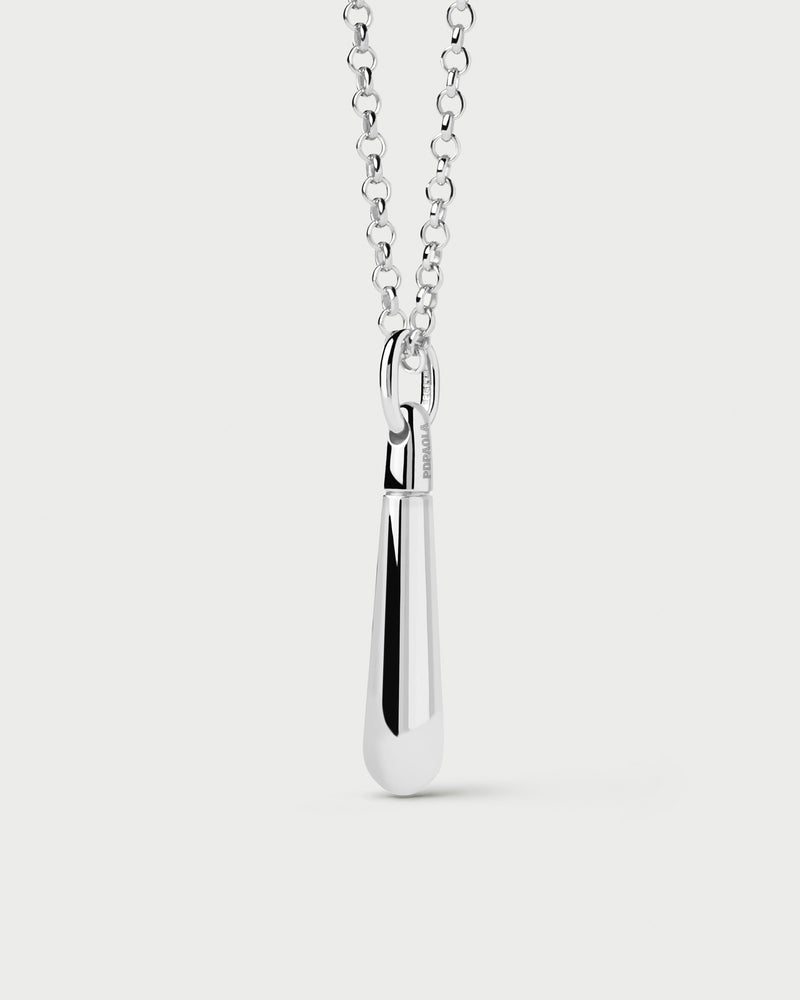 Large Drop Silver Pendant - 
  
    Sterling Silver
  
