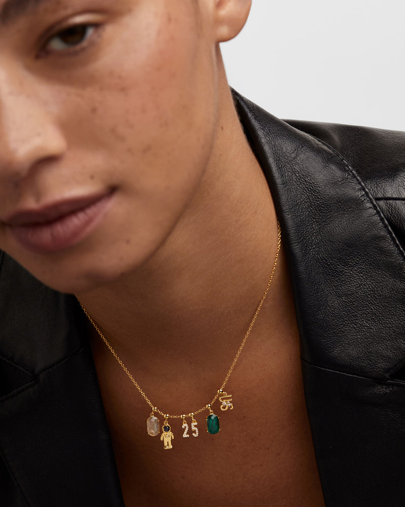 Malachite Transformation Charm - 
  
    Sterling Silver / 18K Gold plating
  
