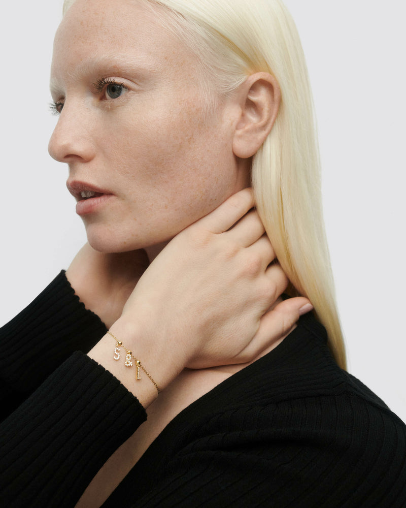 Ampersand Charm - 
  
    Sterling Silver / 18K Gold plating
  
