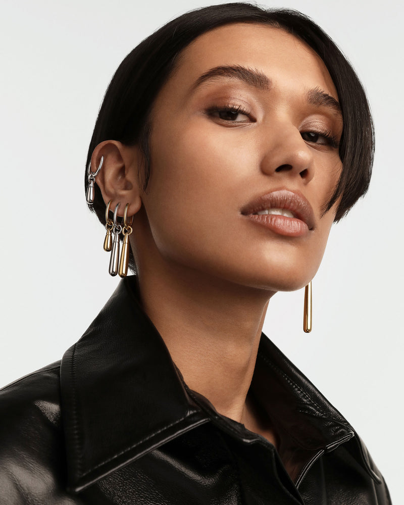 Supreme Jupiter Single Hoop - 
  
    Sterling Silver / 18K Gold plating
  
