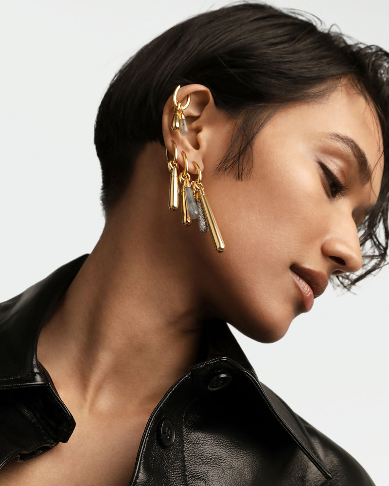 Large Drop Pendant - 
  
    Sterling Silver / 18K Gold plating
  
