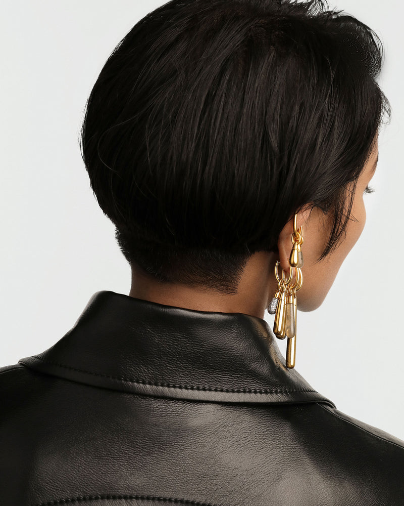 Large Jupiter Single Hoop - 
  
    Sterling Silver / 18K Gold plating
  
