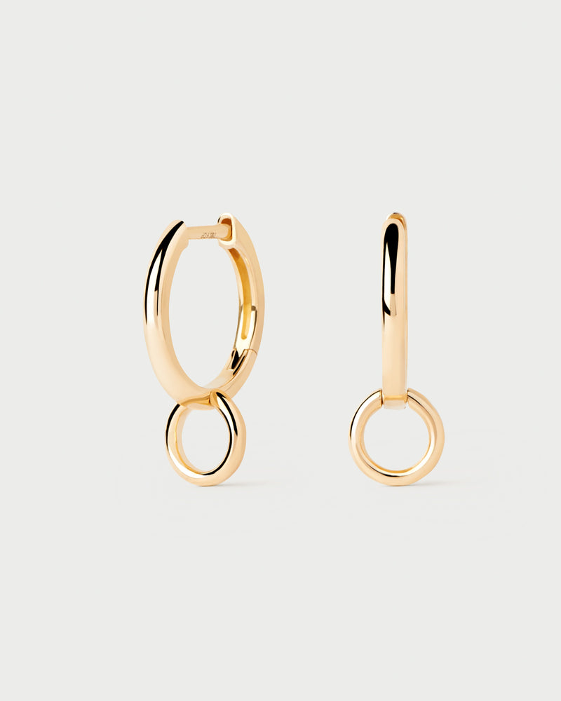 Gold Circle single hoop - 
  
    18K Gold
  
